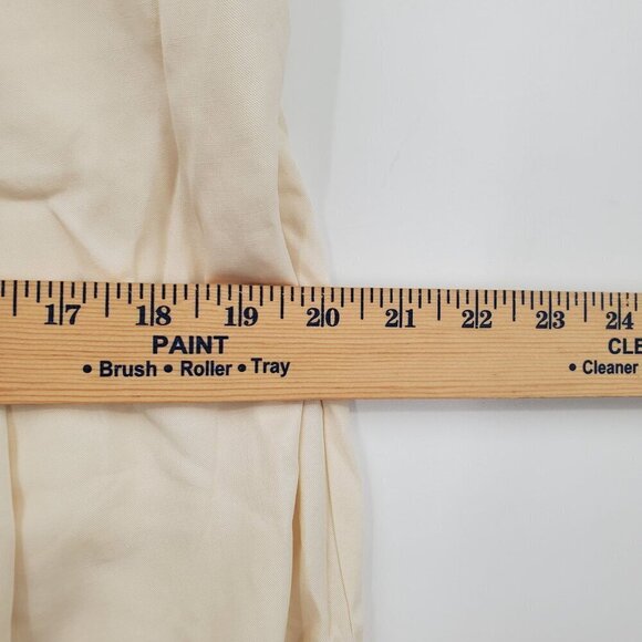 Lattelier Linen Blend Tapered Pants Women Size XL NWT Oversized Pleated Tapered - Picture 14 of 16